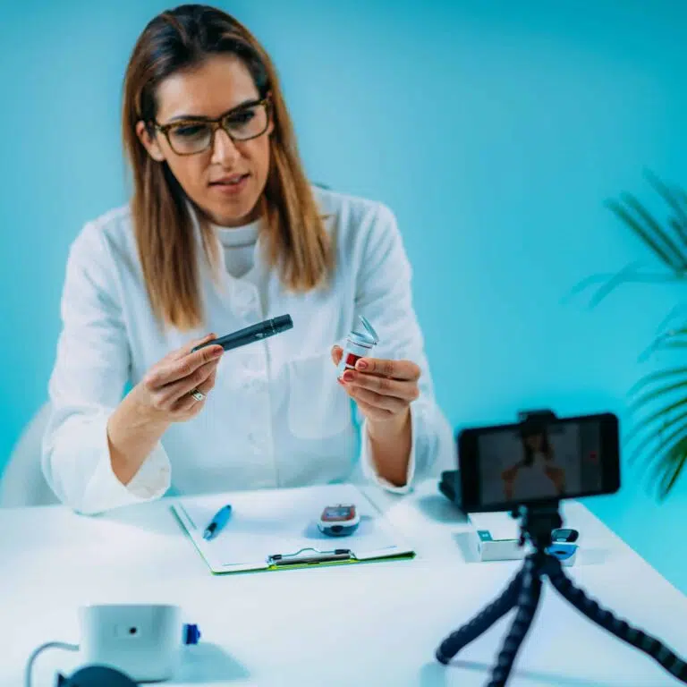 Telehealth Medical Doctor Recording Video Instructions For Patient