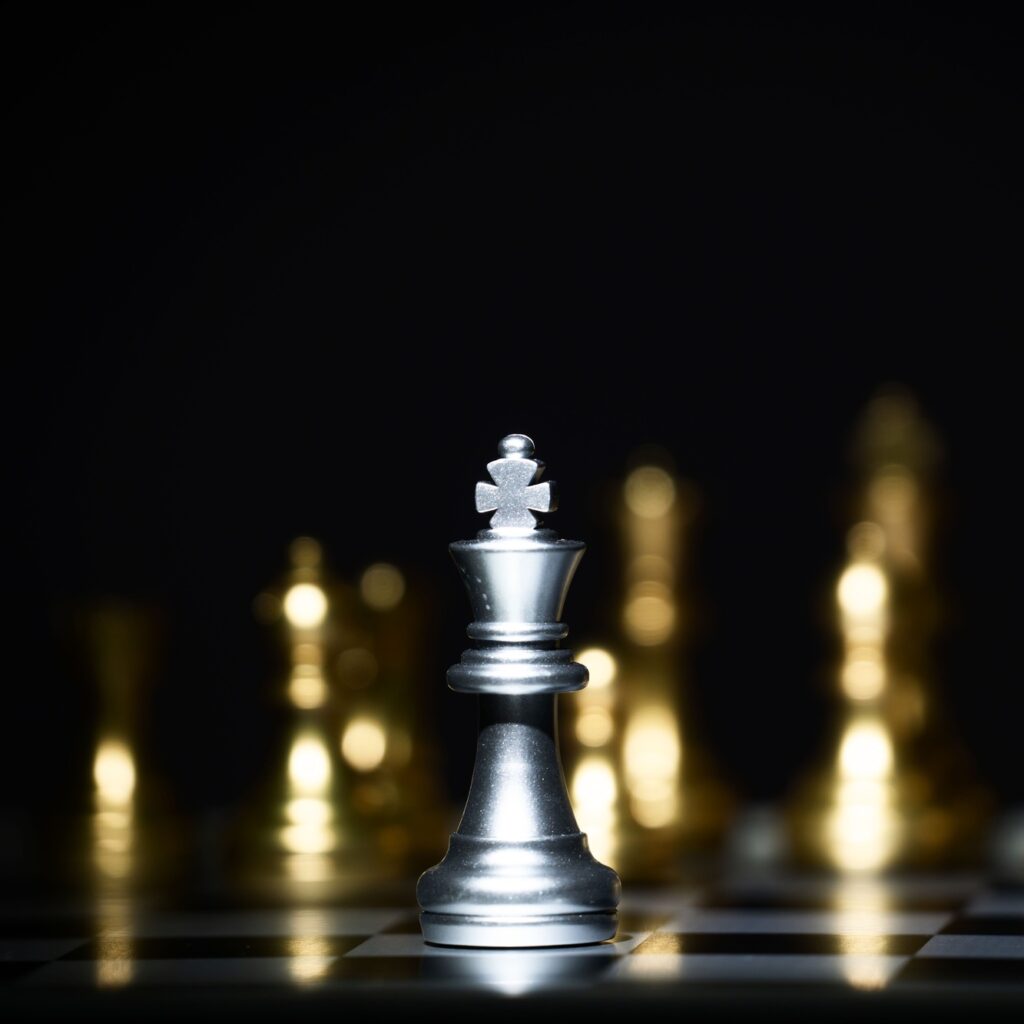 chess board game concept for competition and strategy