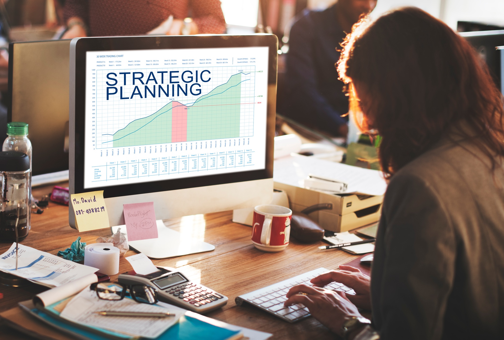 Strategic Marketing Roadmap for Business Success strategic plan graphs business marketing goals concept